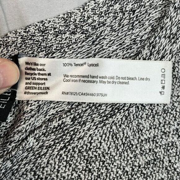 Eileen Fisher Cape Womens Large Soft Tencel Blend Poncho Tencel Lyocell - Picture 10 of 10